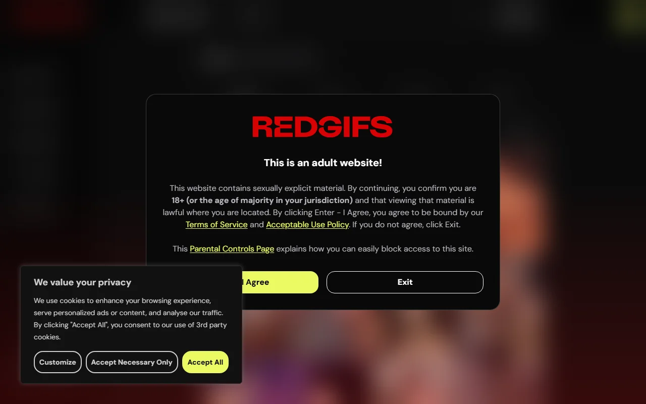 Screenshot: Redgifs Goth Review Screenshot of Redgifs Goth Review